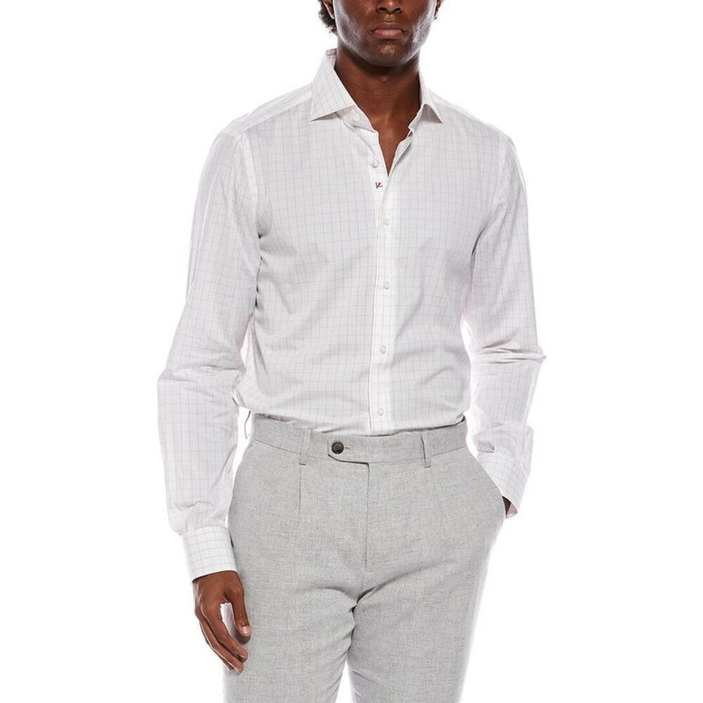 Isaia Mens  Shirt, Pink